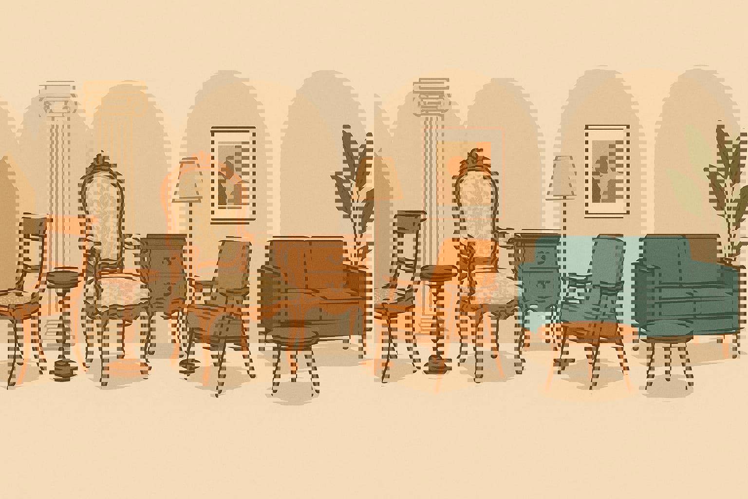 تاریخچه و تحول طراحی مبلمان در ایران و جهان | از گذشته تا امروز